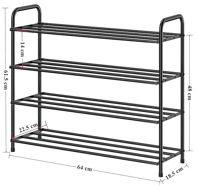 Metal Shoe Rack for Home/Shoe Stand/Slipper Stand 2