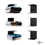 Metal Bookshelf Black