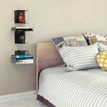 Metal Bookshelf Black 2